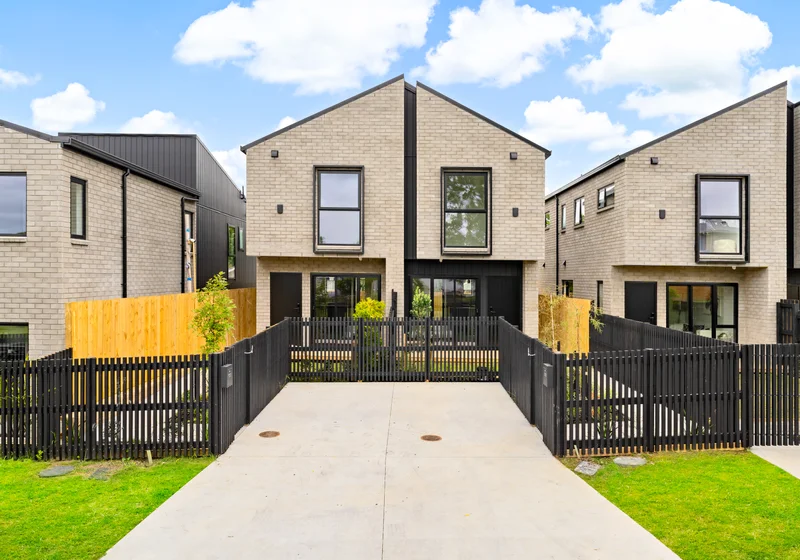 A row of Waikato townhouses